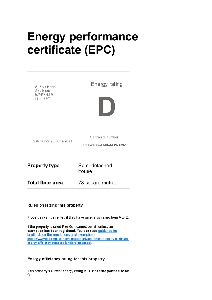 EPC Certificate