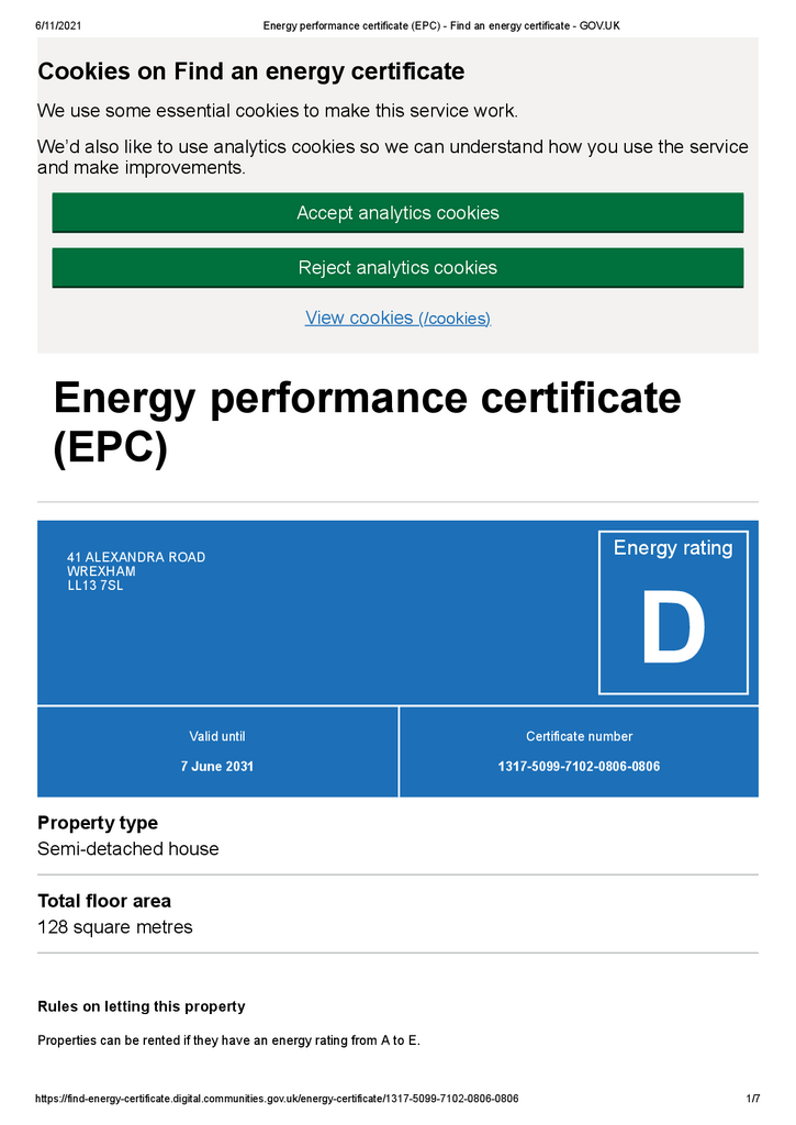 EPC Certificate