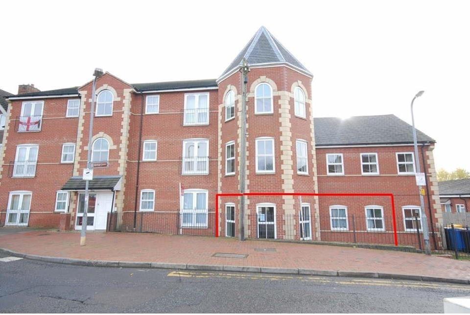 Front Of block with parking to rear