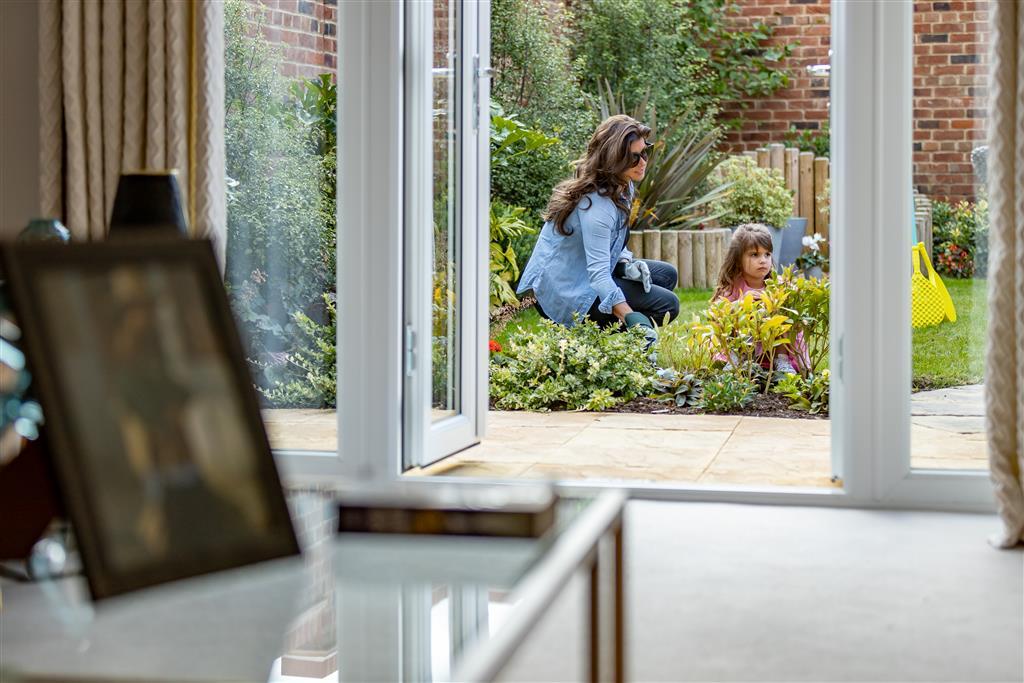 French doors leading to the garden