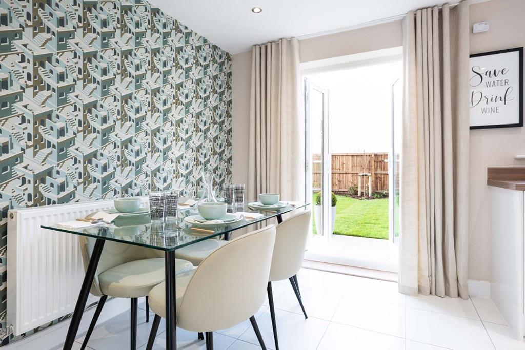 Double doors open to the rear garden