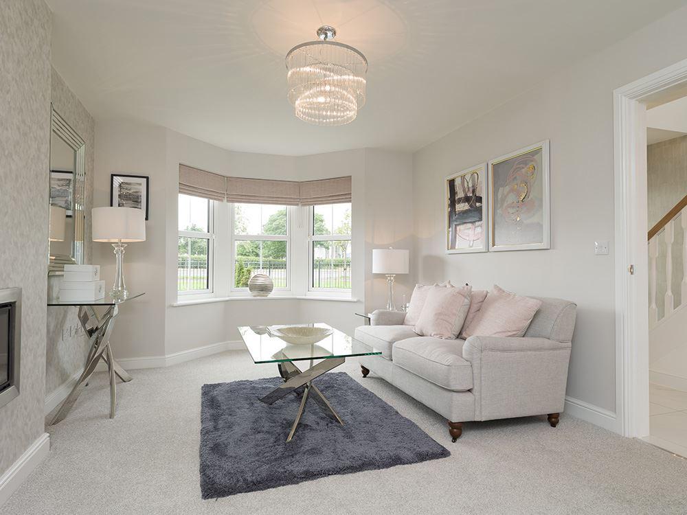 Feature bay window in the lounge
