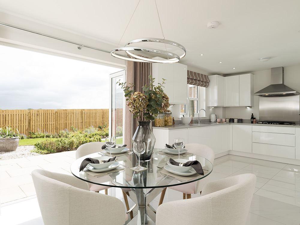 Light and spacious kitchen/dining area