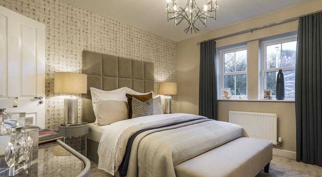 Spacious master bedroom with en-suite