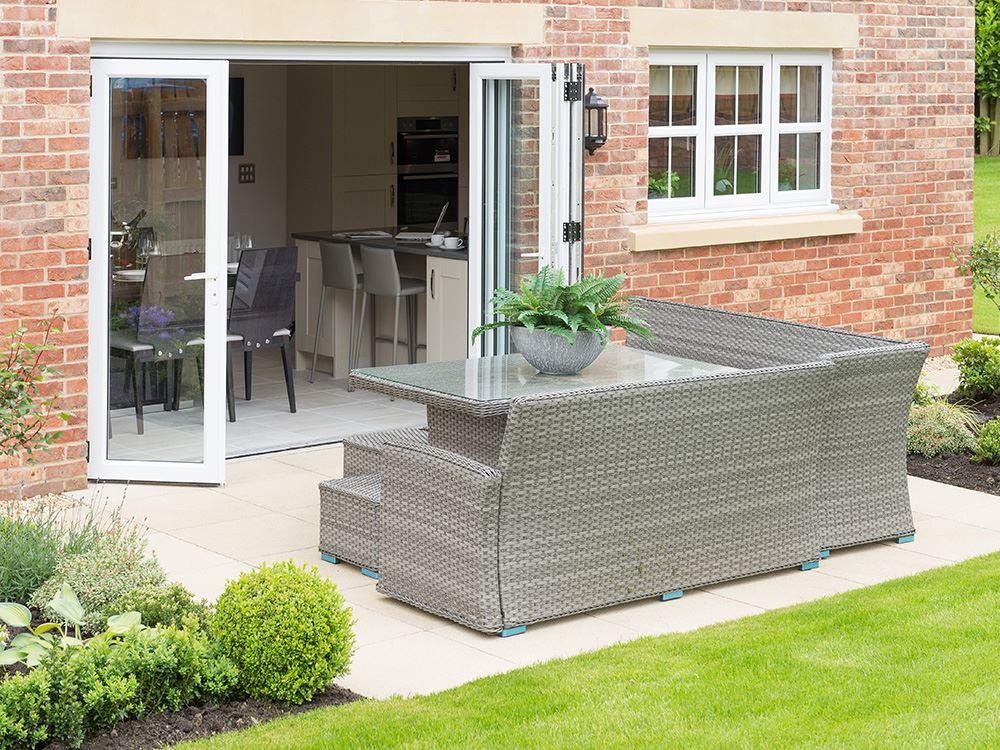 Stylish bi-fold doors to the patio and garden