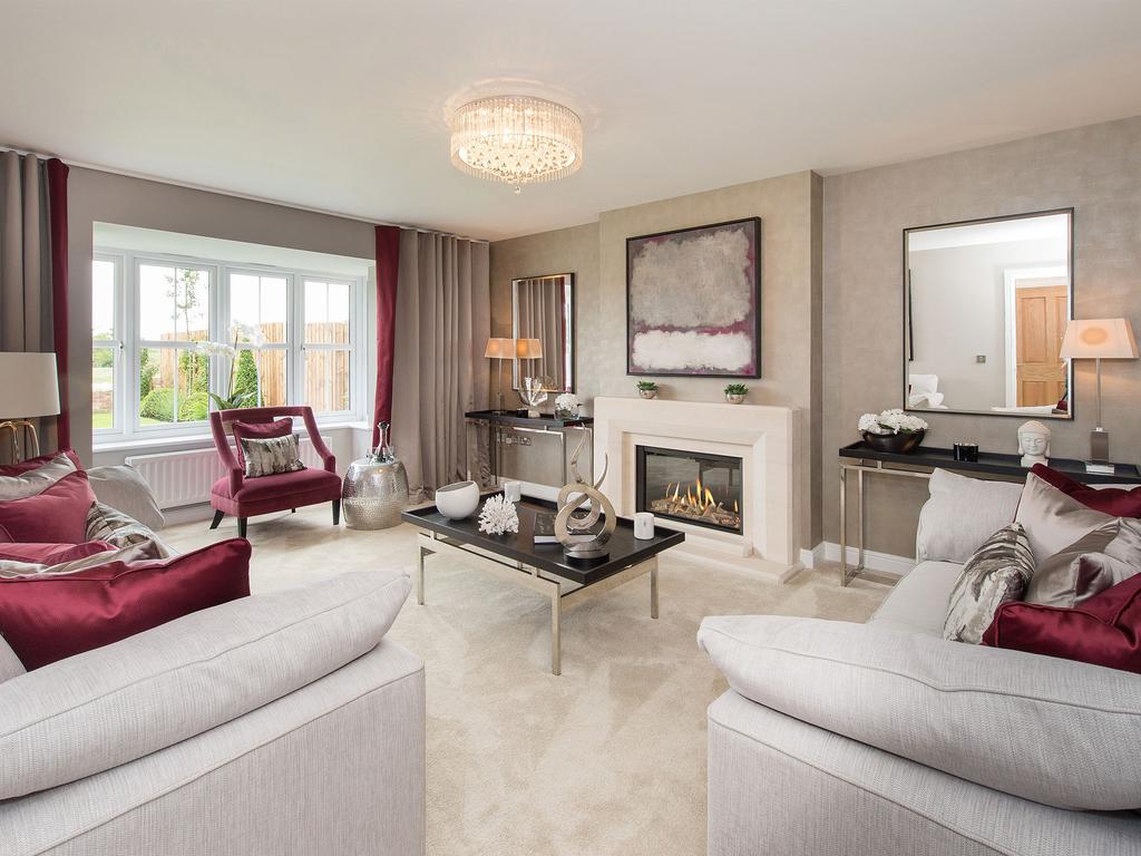 Lounge with feature bay window