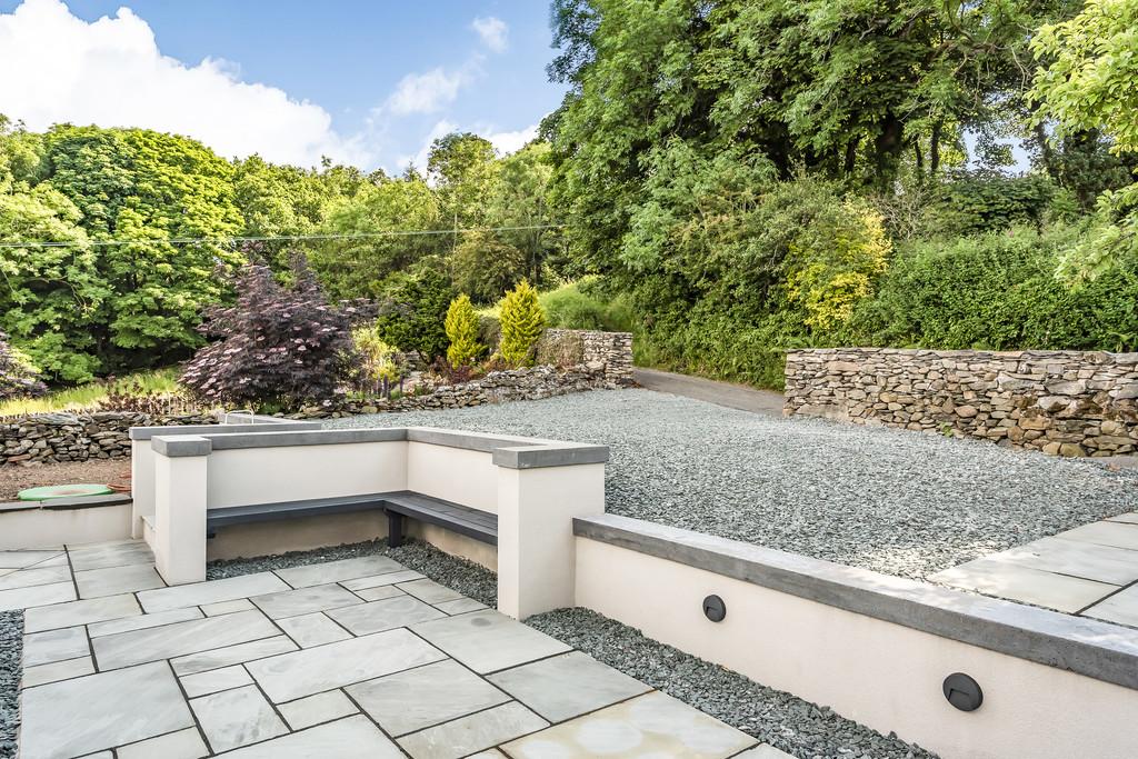 Parking and Patio Area