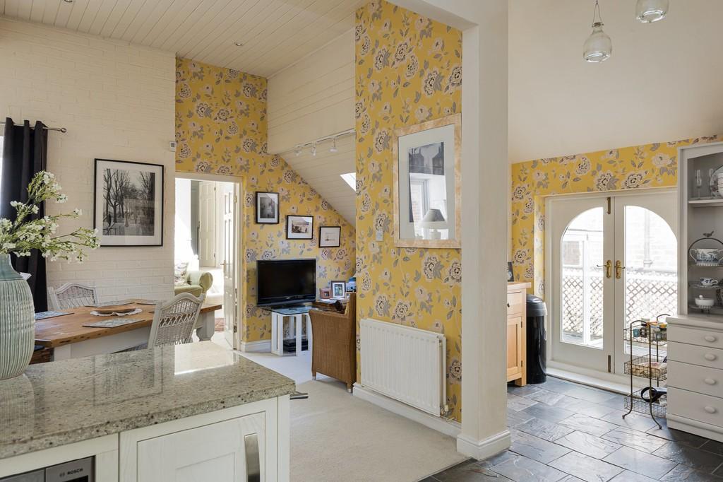 Kitchen With Door Leading to Terrace