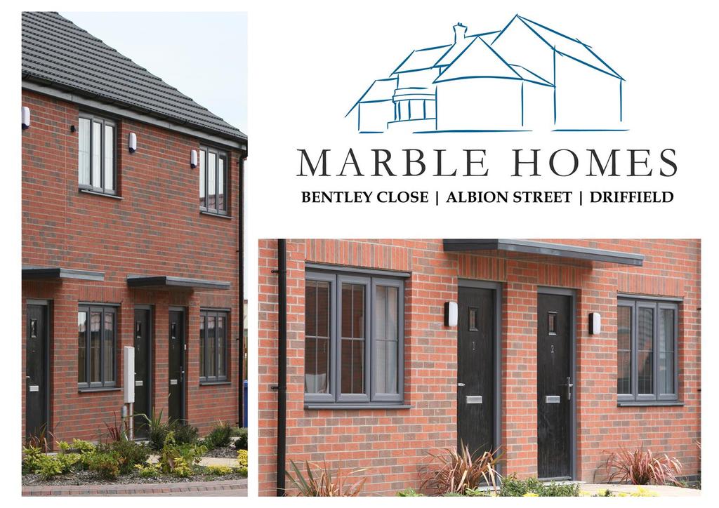 Plot 10, Bentley Close, Albion Street, Driffield 3 bed terraced house £165,000