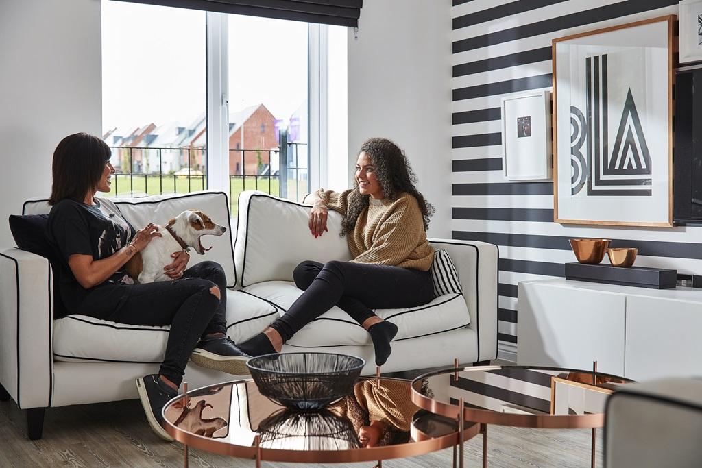 Catch up with friends in the comfortable living room