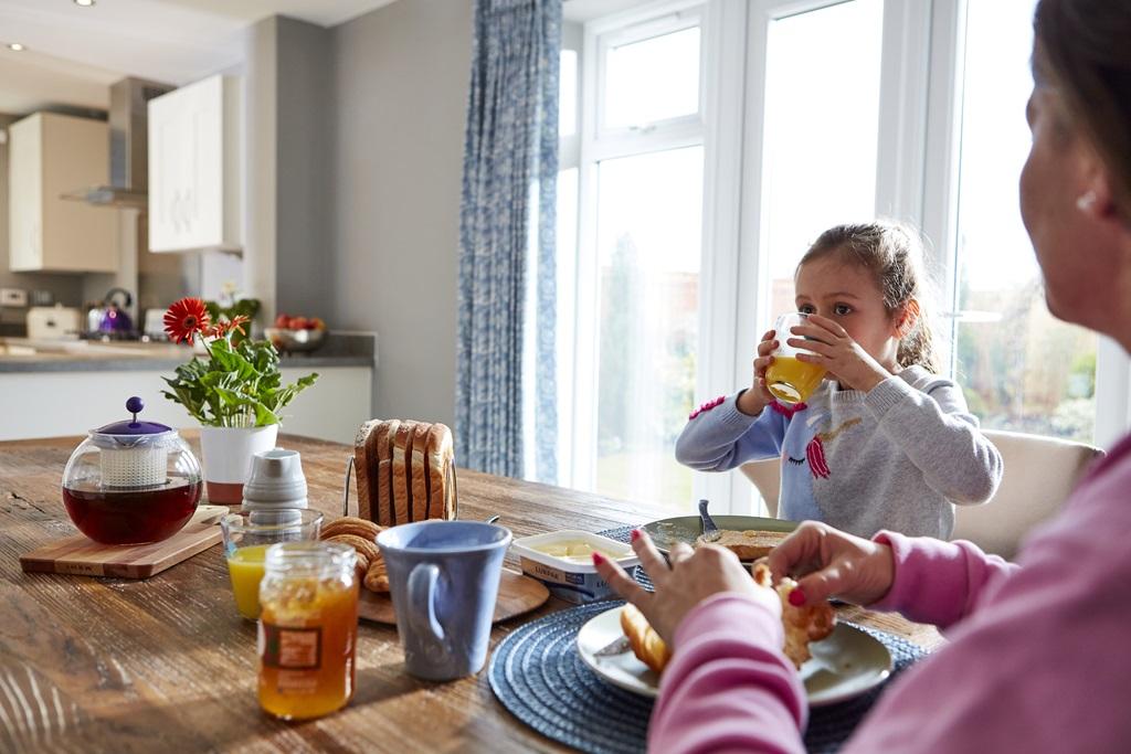 Enjoy family breakfast times