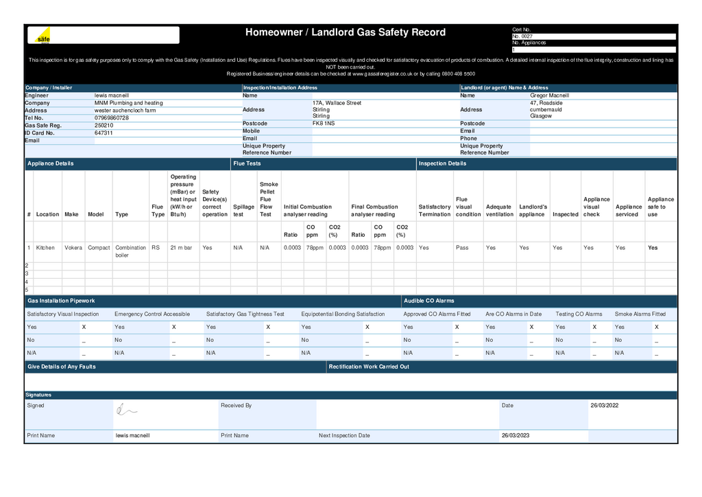 EPC Certificate