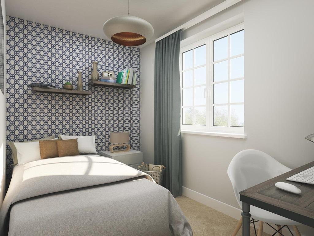 Artists impression of the Milldale's third bedroom