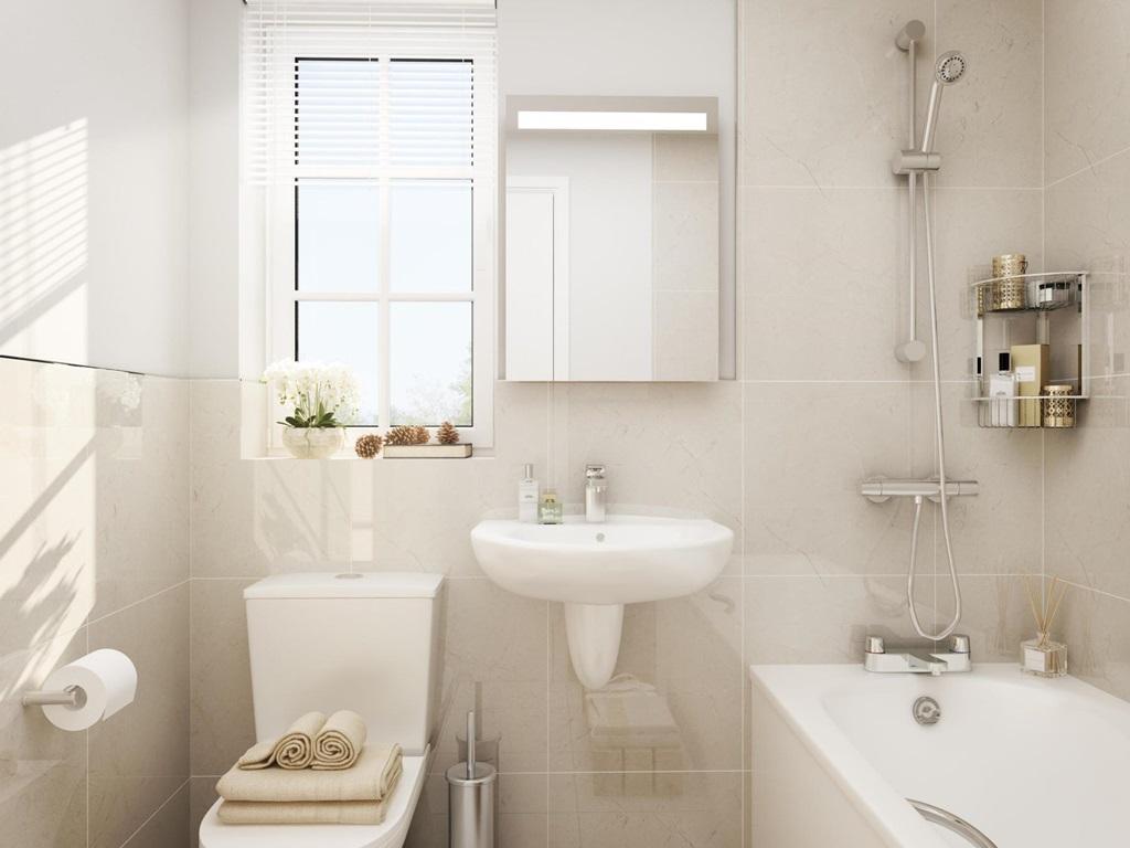 Artists impression of the Milldale's main bathroom
