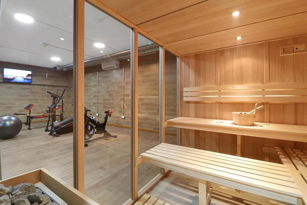 Sauna and gym