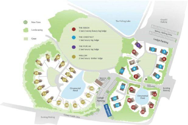 Woodland Lakes Site Map Woodland Lakes Lodges, Thirsk, Yo7 4Nj 2 Bed Property - £185,000