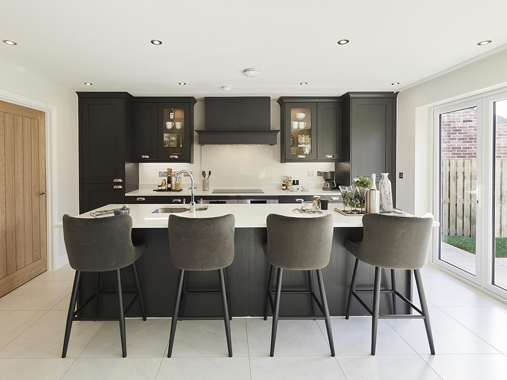 Choice of luxury kitchen with integrated appliances