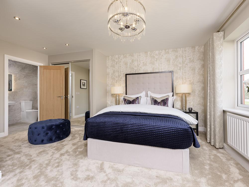 Stylish master bedroom with dressing area and en-suite bathroom