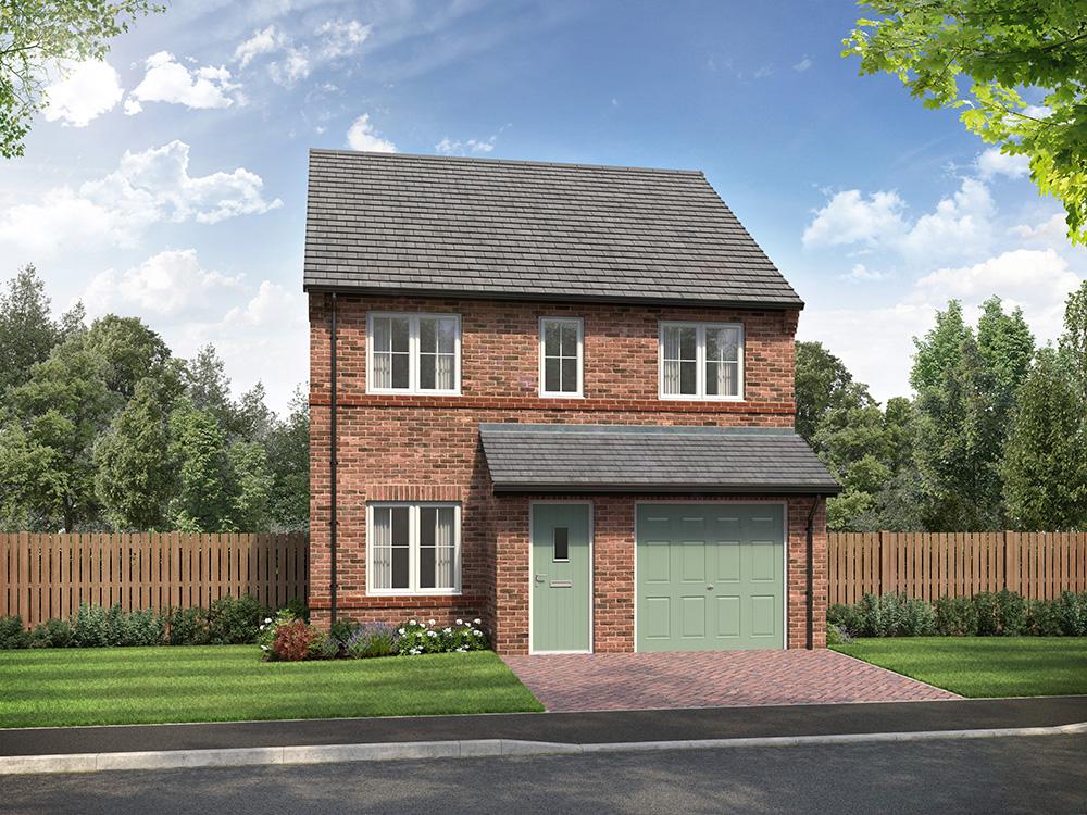 External CGI of 4-bedroom Larson