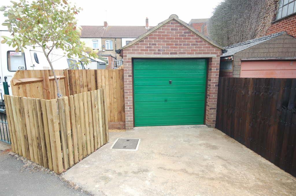 Rear garage area