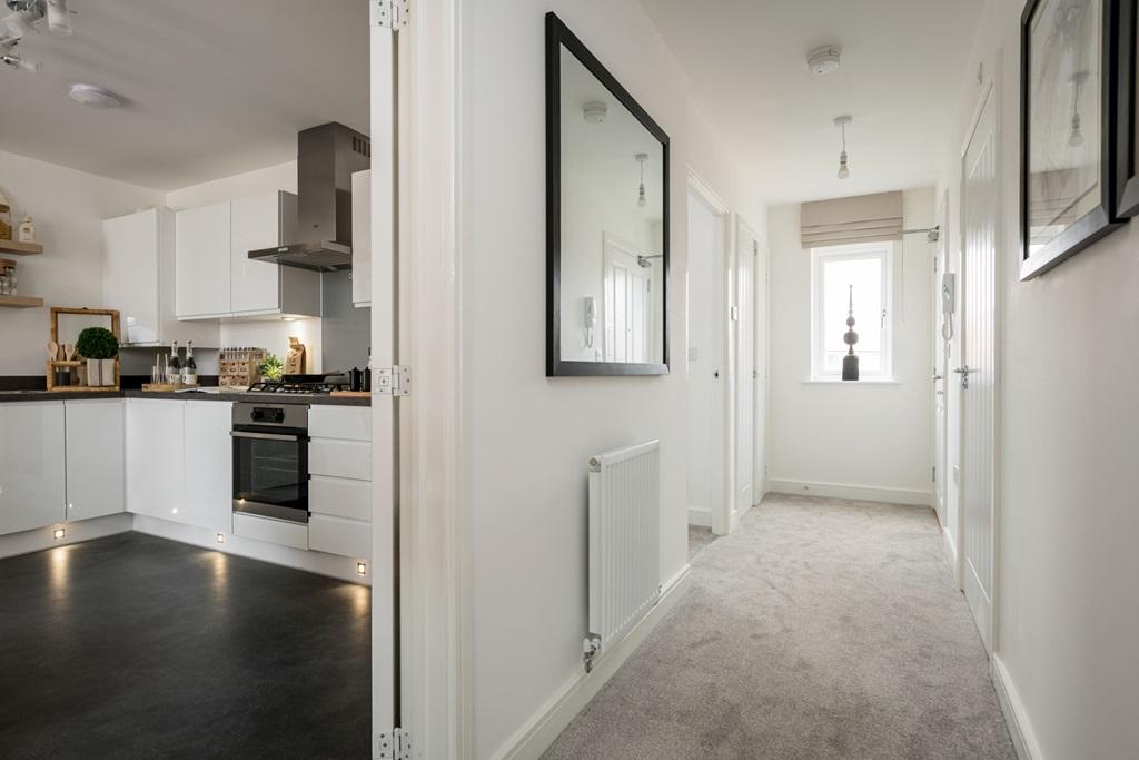 Hallway with built-in storage