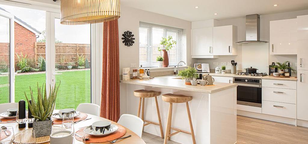Typical kitchen and dining area