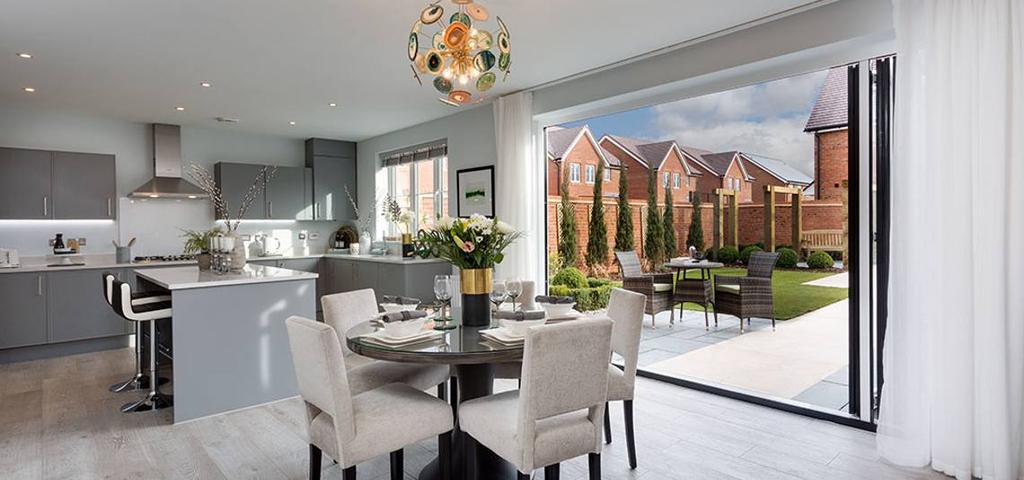 Typical kitchen and dining area
