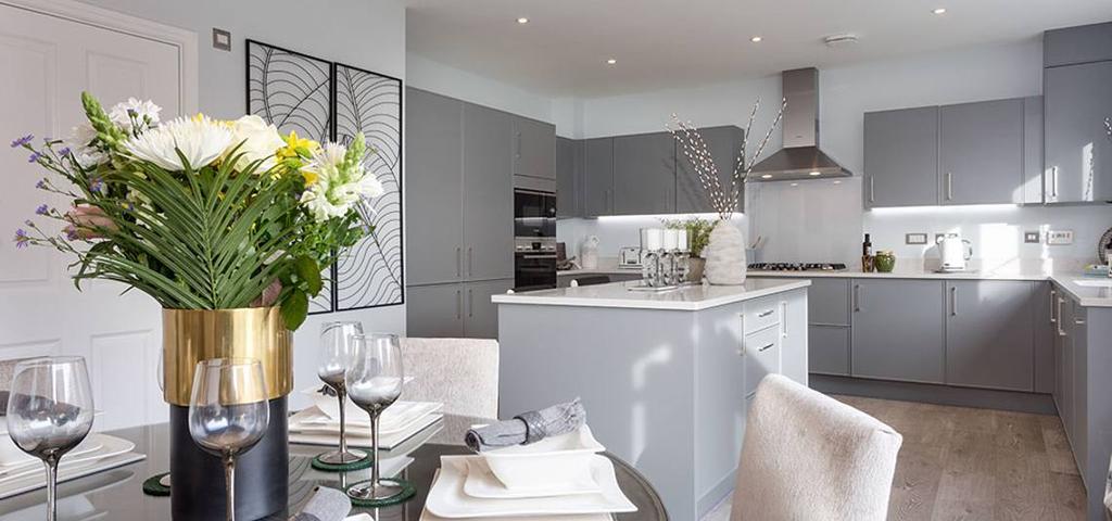 Typical kitchen and dining area