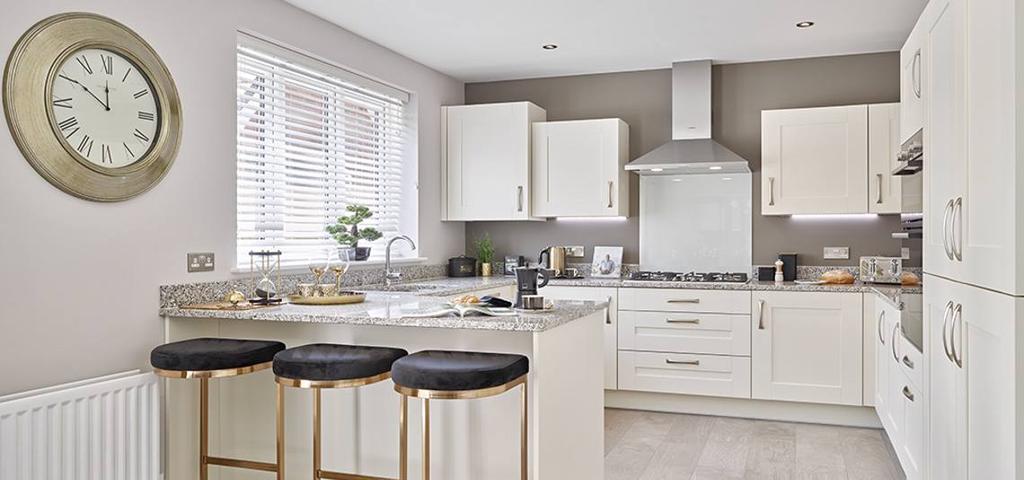 Typical kitchen and dining area