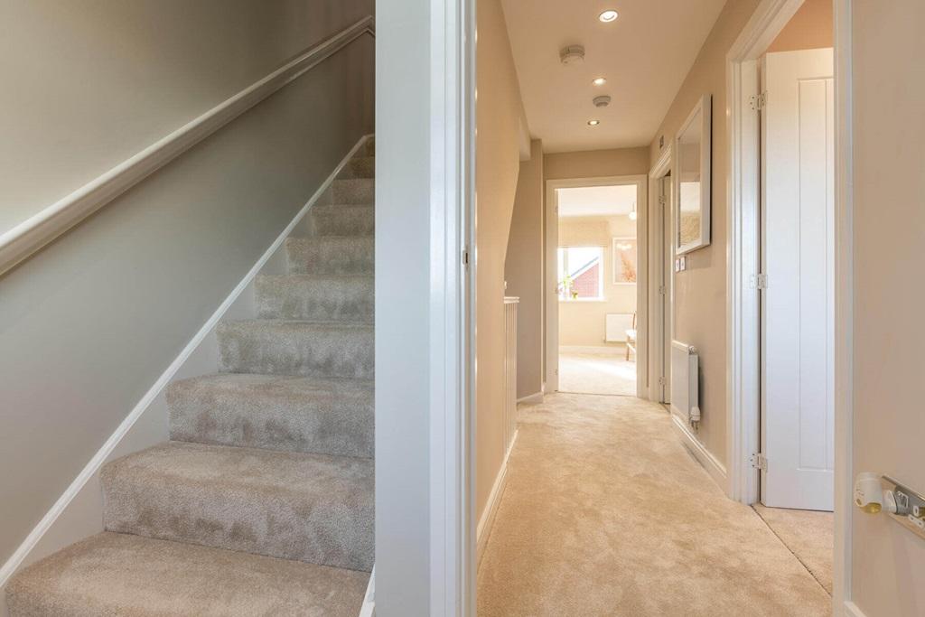 Bright landing with natural light