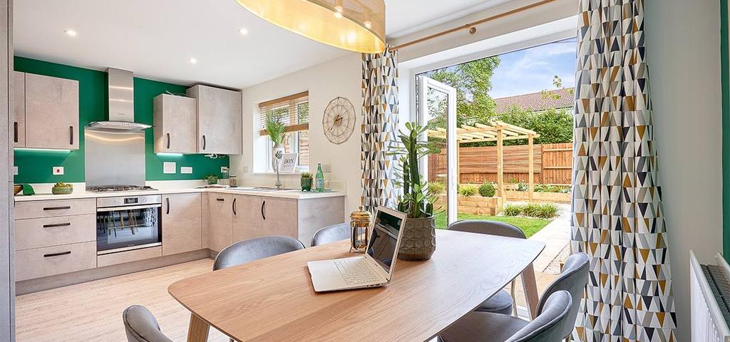 Typical kitchen and dining area