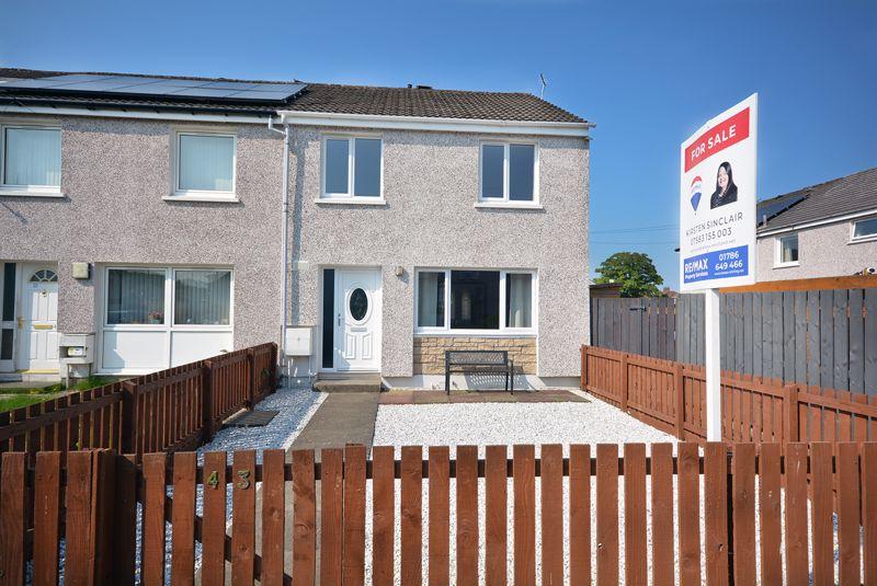 Almond Court, Stirling 3 bed end of terrace house £139,995