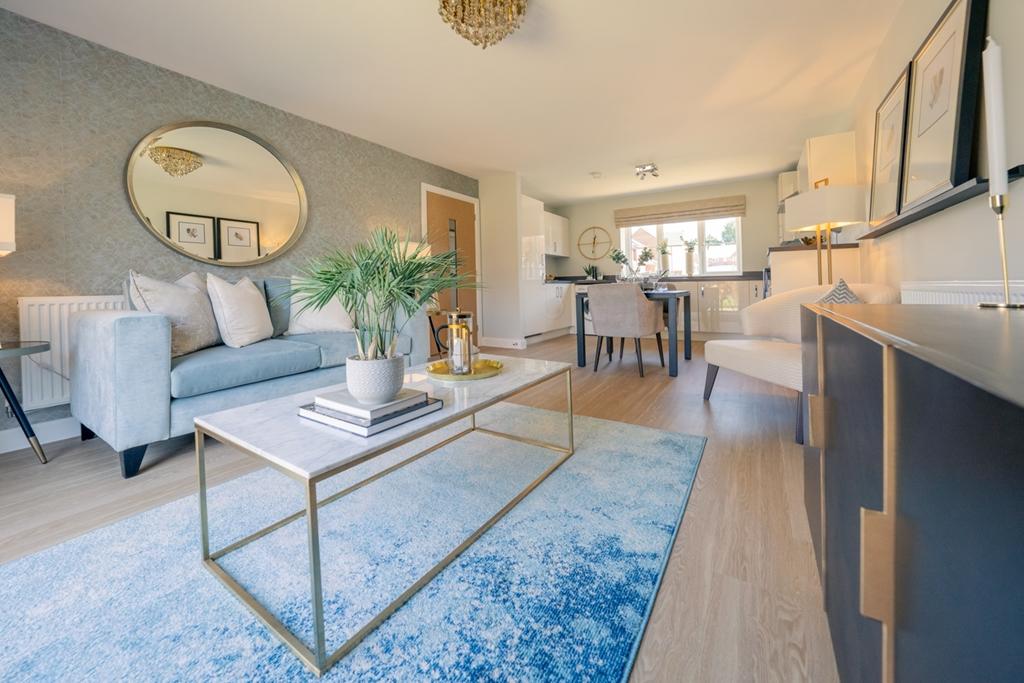 Open plan kitchen/living room