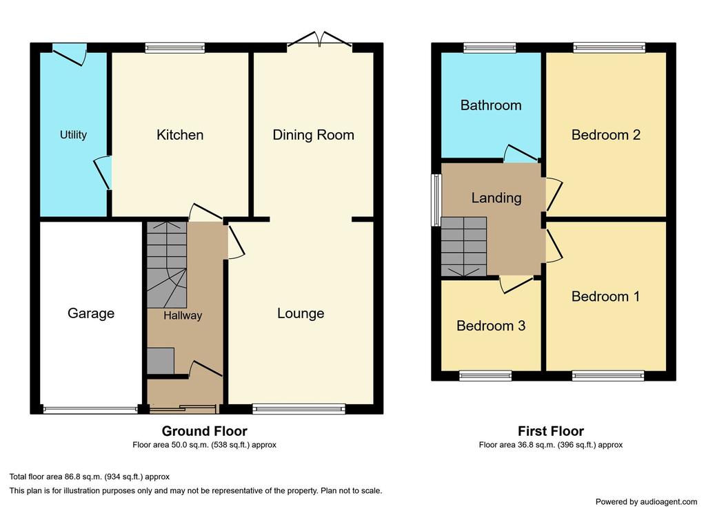 Mill Crescent, Hebburn, Tyne and... 3 bed semidetached house £180,000