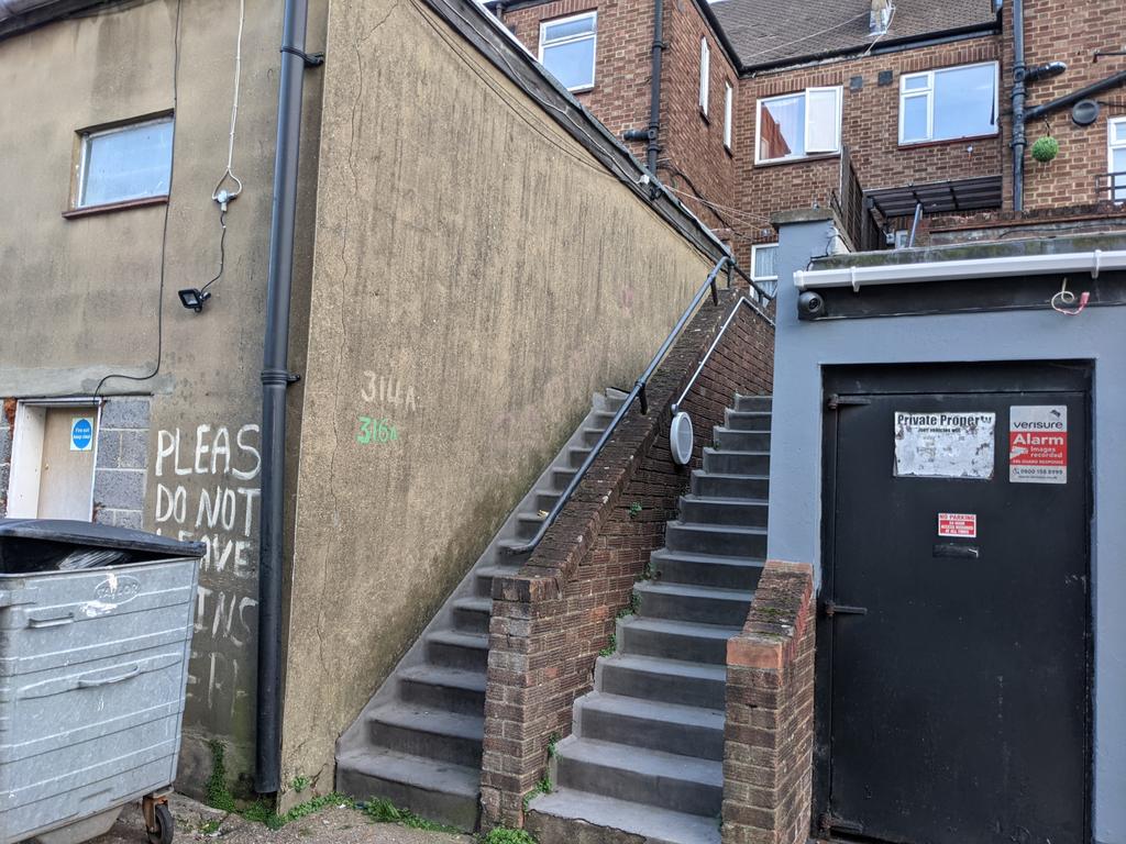 Rear entrance