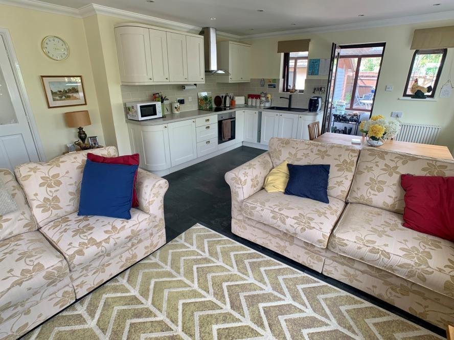 Open plan living area