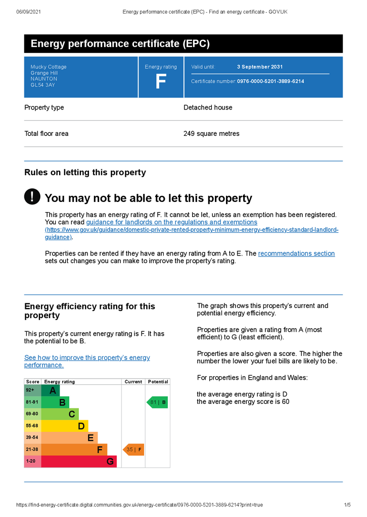 Energy performance c
