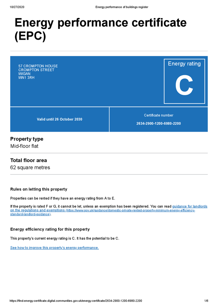 EPC Certificate