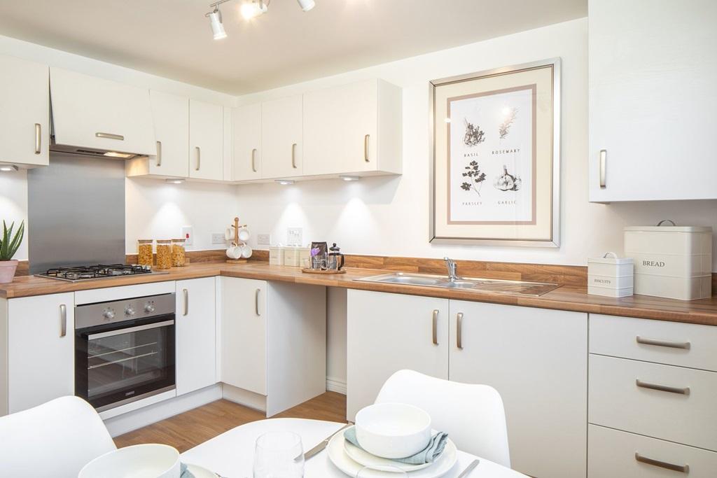 The Seaton has a stylish kitchen with ample storage