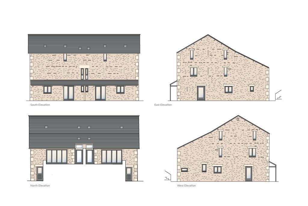 Proposed development for Barn 1 (Dwellings 1 &amp; 2)