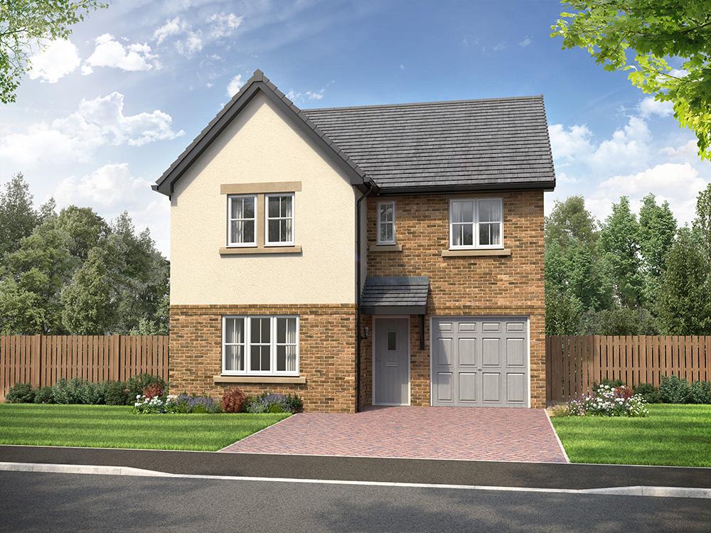 External CGI of 4-bedroom Sanderson