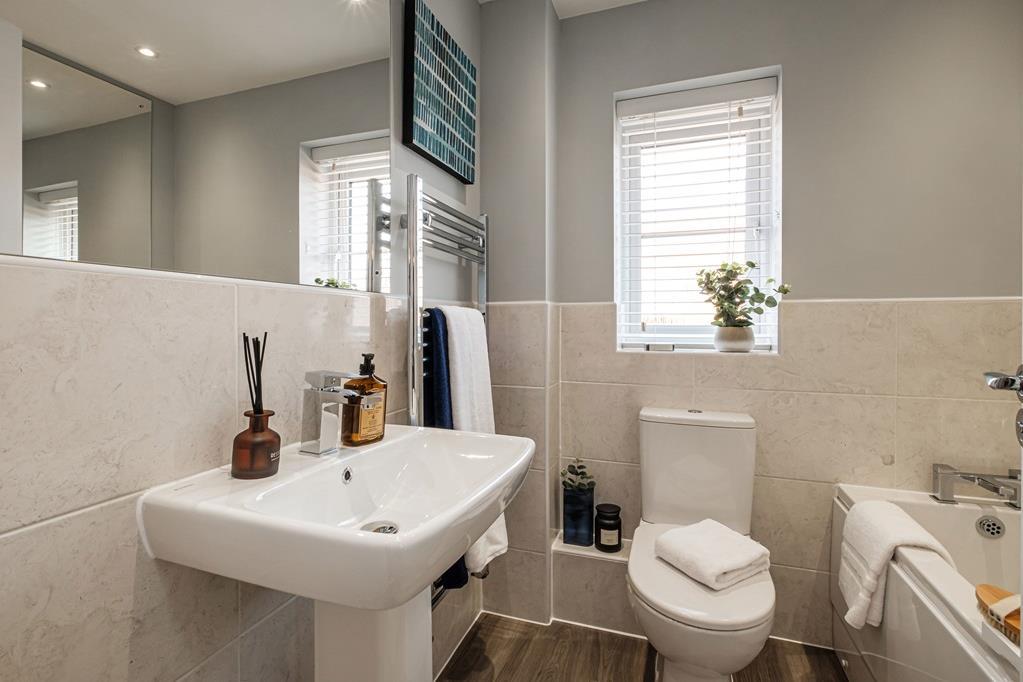 Interior view of our 3 bed Ellerton bathroom