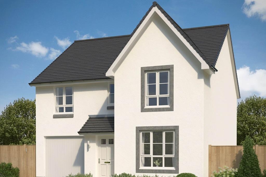 Example of the 4 bed detached home, The Dunbar