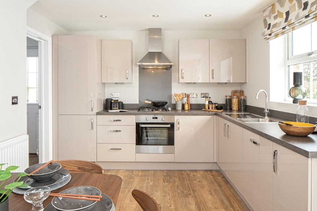 Kitchen and dining area of the Hadley 3 bedroom home