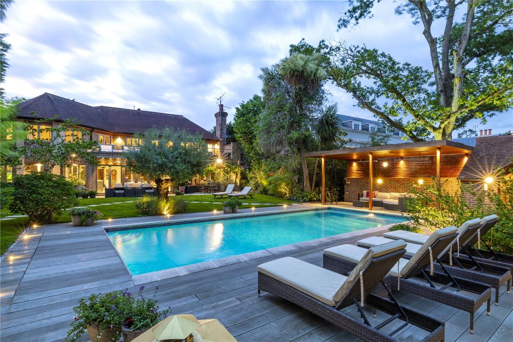 Dusk Pool and House