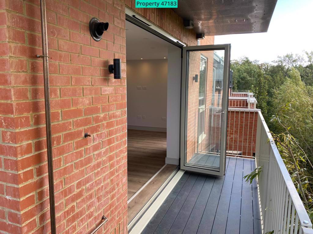 Bi fold doors from living space to balcony