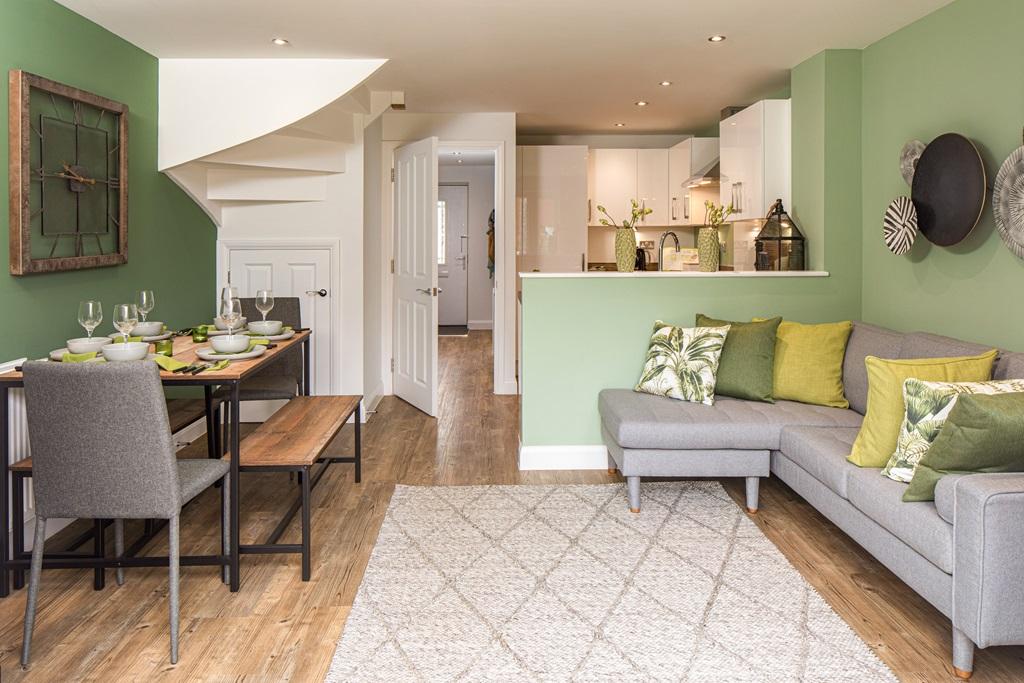 Open plan kitchen/dining room in the Haversham 4 bedroom home