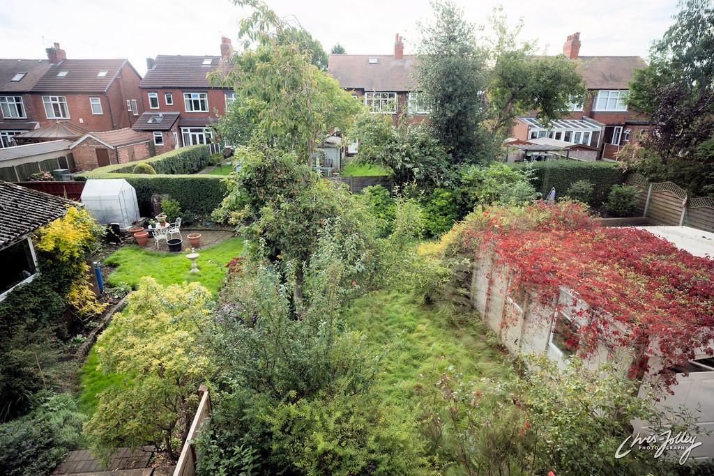 View of garden from rear bedroom