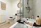 A main bathroom with high quality fixtures and fittings