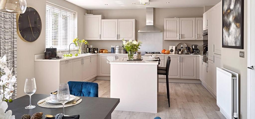 Typical kitchen and dining area